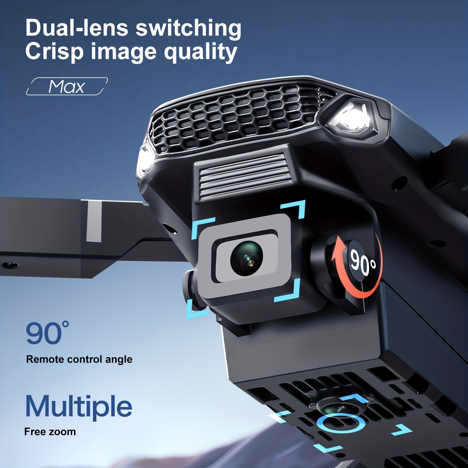 Drone pliable E88 PRO MAX amél - Drone Controller Screen avis et prix