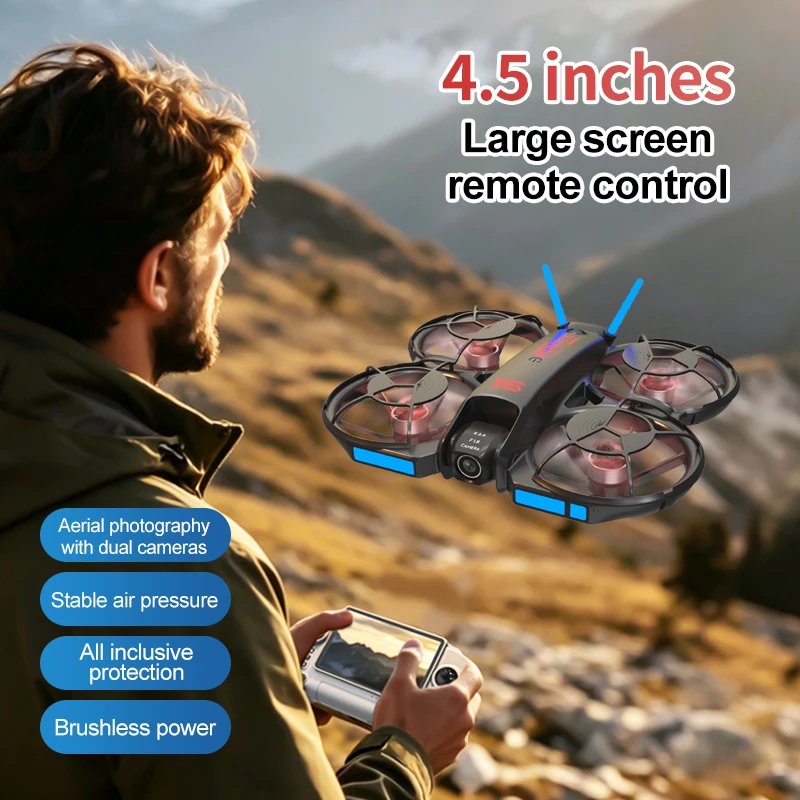 Nouveau drone FPV M15 2026 ave - Drone Controller Screen avis et prix
