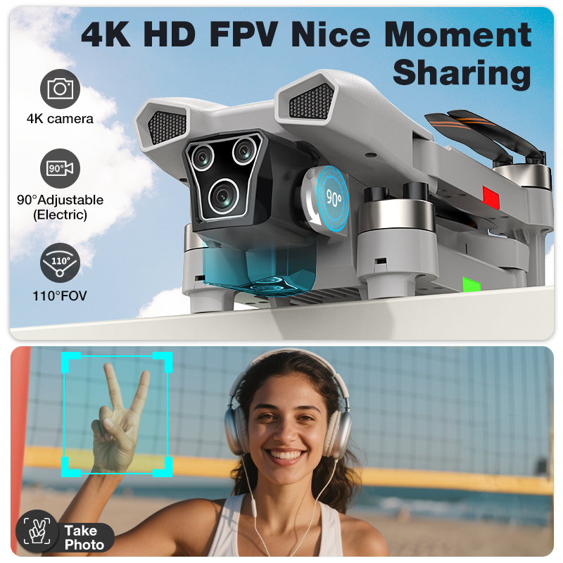 Nouveau drone L107 PRO 8K pour - Jjrc Drone X12 avis et prix