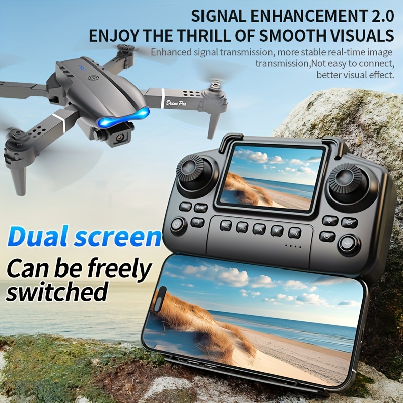 Drone pliable E99 PRO MAX amél - Drone Controller Screen avis et prix